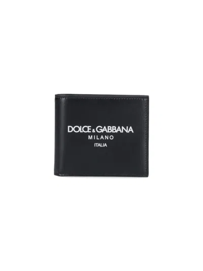 Dolce & Gabbana Logo Bifold Wallet In Dg Milano Italia