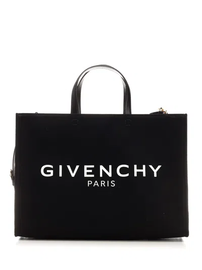 Givenchy Medium Canvas G-tote In Nero