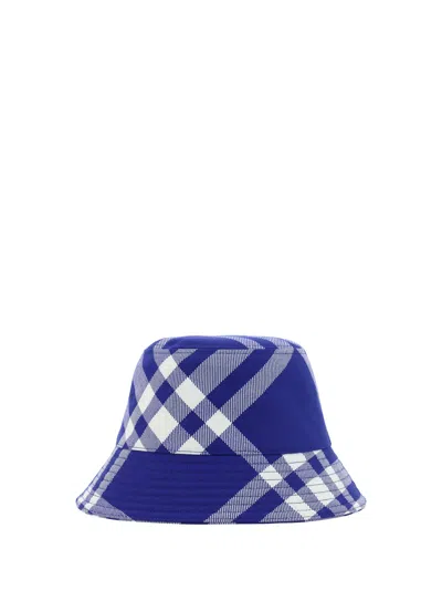 Burberry Bucket Hat In Blue