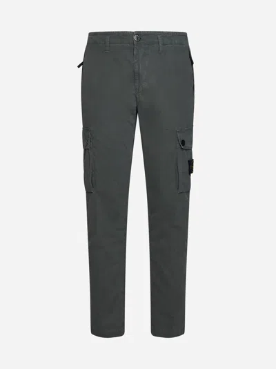 Stone Island Slim-fit Cotton Cargo Trousers In Green