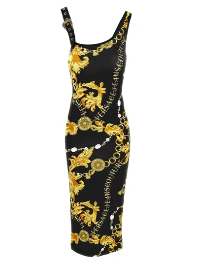 Versace Jeans Couture Dress In Black