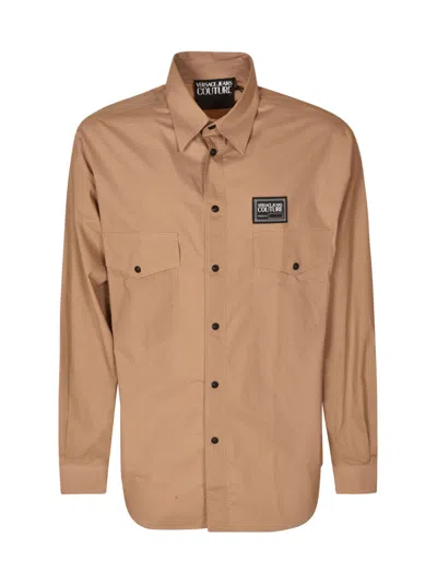 Versace Jeans Couture Shirt In Brown