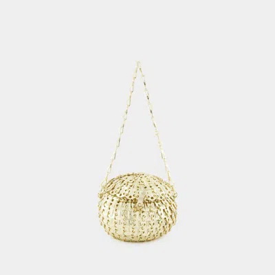 Rabanne 1969 Ball Chain Shoulder Bag In Gold