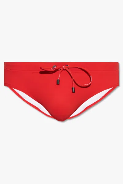Dolce & Gabbana Swimming Briefs In Red