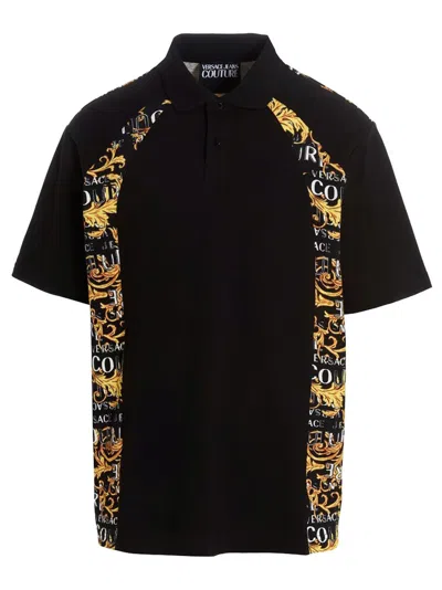 Versace Jeans Couture Polo In Black