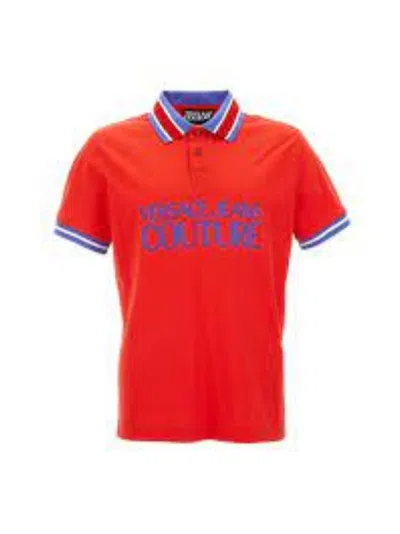 Versace Jeans Couture Polo Shirt  Men Color Red