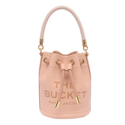 Marc Jacobs The Leather Bucket Bag In Nude