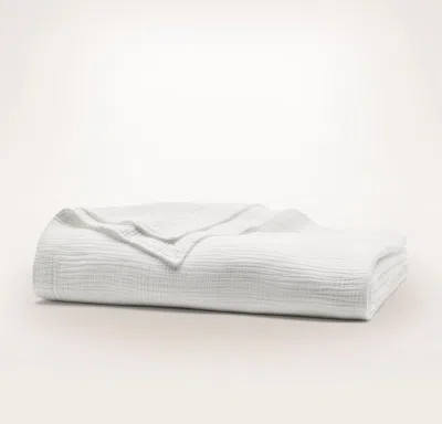 Boll & Branch Organic Bed Blankets In White Dream