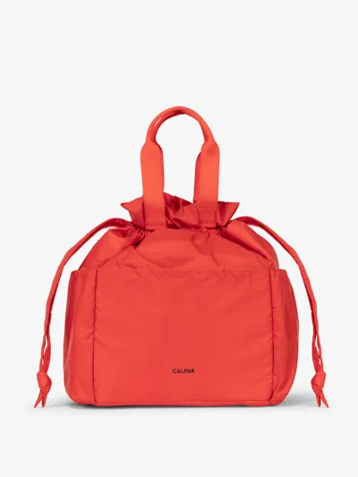 Calpak Insulated Lunch Bag In Rouge