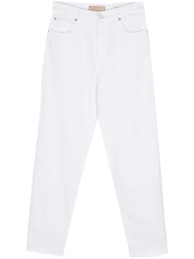 7 For All Mankind Malia Luxe Denim Jeans In White