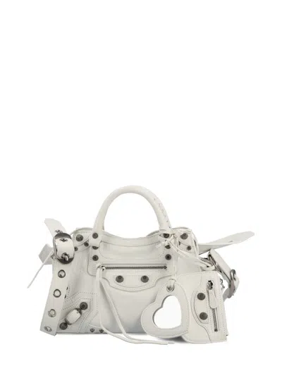 Balenciaga Handbags In Optic White