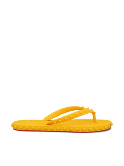 Christian Louboutin Sandals In Yellow