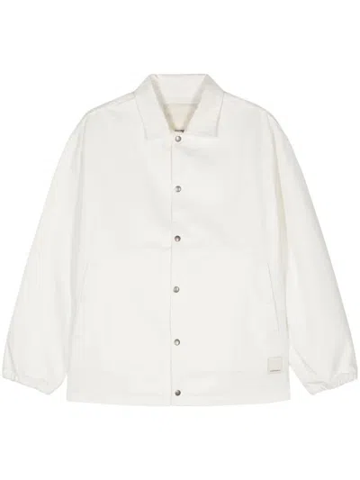 Emporio Armani Cotton Twill Shirt Jacket In White