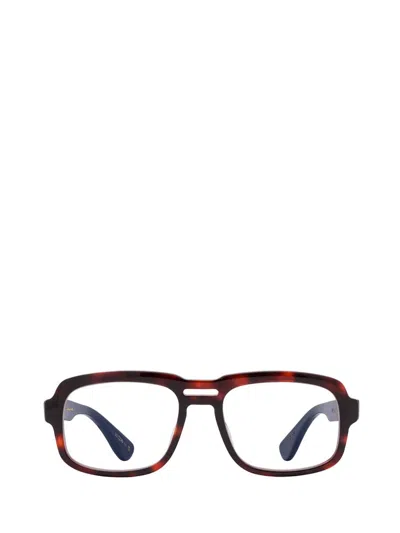 Garrett Leight Eyeglasses In Red Tortoise