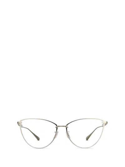 Mr Leight Mr. Leight Eyeglasses In White Gold-rosewood