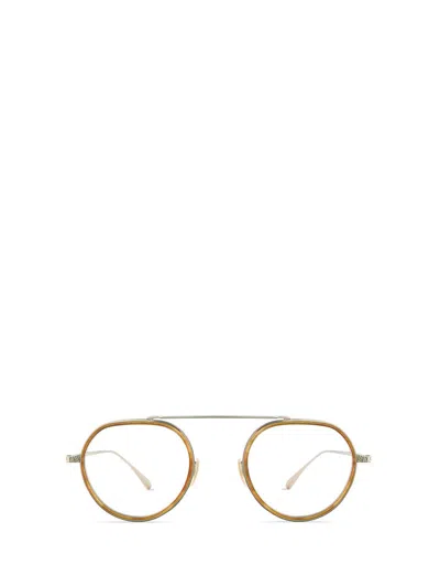 Mr Leight Mr. Leight Eyeglasses In Marbled Rye-white Gold