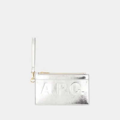 Apc A.p.c. Clutches In Silver