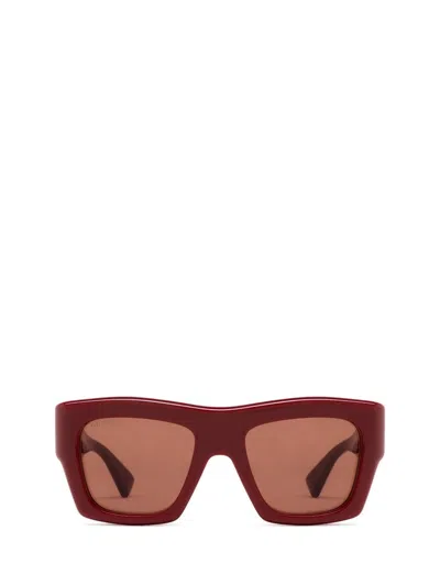 Gucci Eyewear Sunglasses In Burgundy