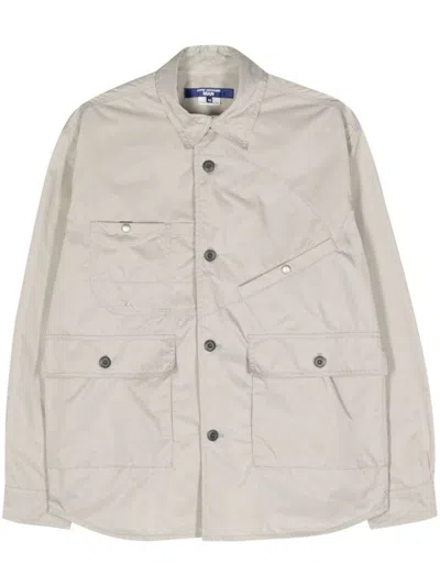 Junya Watanabe Multi-pocket Taffeta Jacket In Grey