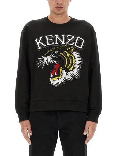Kenzo Tiger Sweatshirt In Black