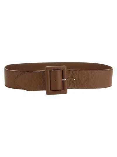 Orciani High Soft Leather Belt In Brown