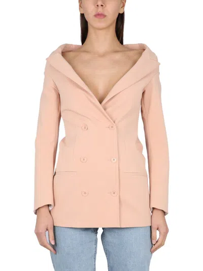 Philosophy Di Lorenzo Serafini Double-breasted Jacket In Pink
