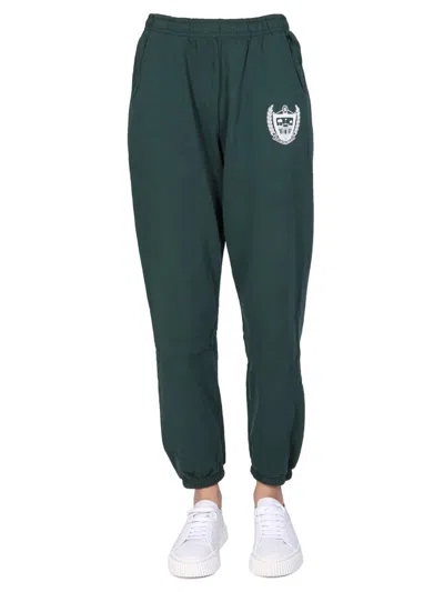 Sporty And Rich Sporty & Rich "beverly Hills" Jogging Pants Unisex In Green