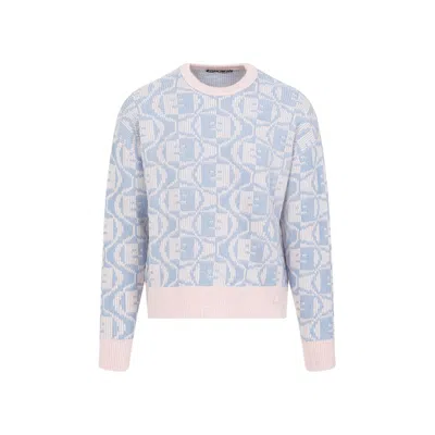 Acne Studios Katch Jacquard-knit Wool And Cotton-blend Sweater In Multicolor