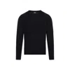C.p. Company Cotton Chenille Knit Sweater In Black