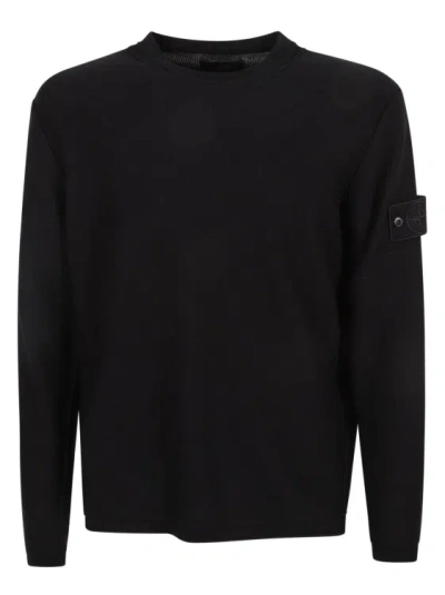 Stone Island Sweater In Black