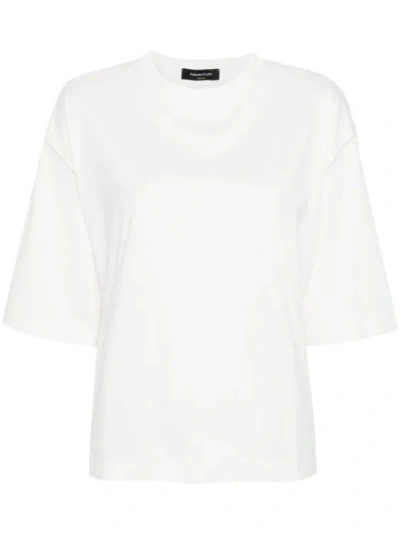 Fabiana Filippi Chain-detailed Cotton T-shirt In White