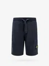 Stone Island Cotton Bermuda Shorts In Blue