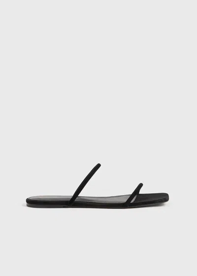 Totême Black 'the City Slide' Sandals