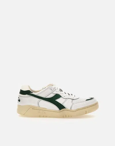 Diadora B.560 Used Leather Trainers In White