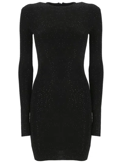 Balenciaga Mini Dress In Bi-stretch Crepe In Black