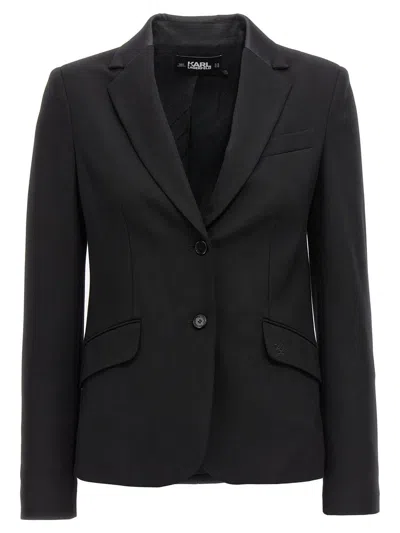 Karl Lagerfeld Punto Jacket In Black