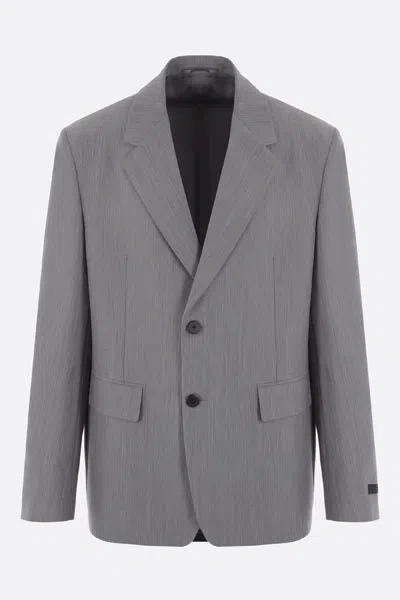 Prada Jackets And Vests In Grey