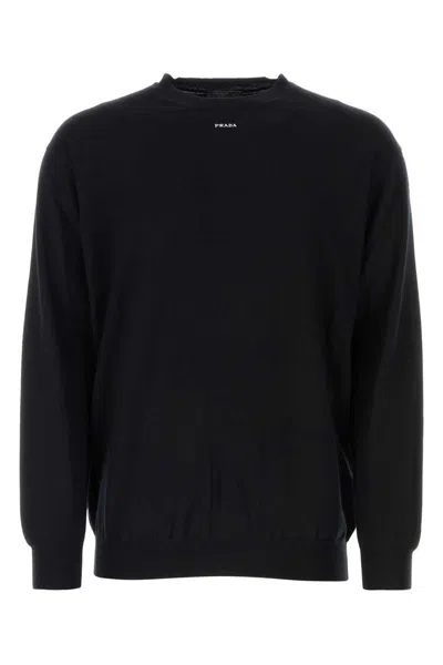 Prada Sweaters In Black