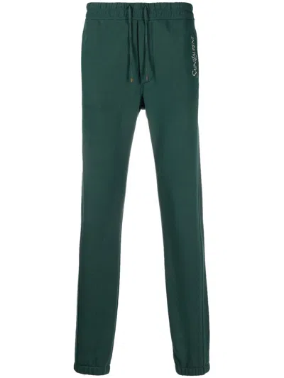 Saint Laurent Trousers In Green