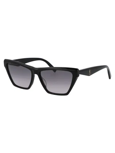 Saint Laurent Sunglasses In 001 Black Black Grey