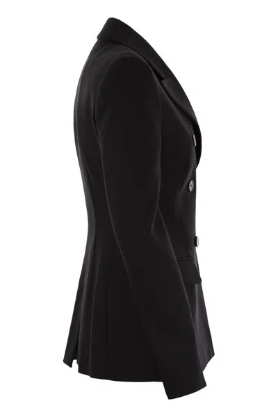 Sportmax Sestri - Double-breasted Fitted Jacket In Black