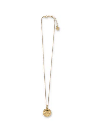 Versace Medusa Coin Rope Marine Necklace In Gold