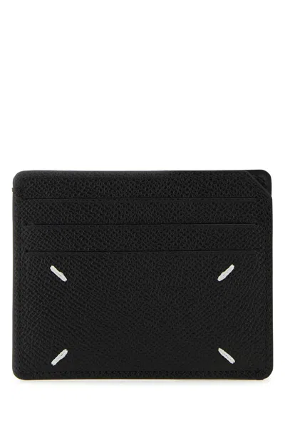 Maison Margiela Black Leather Four Stitches Card Holder