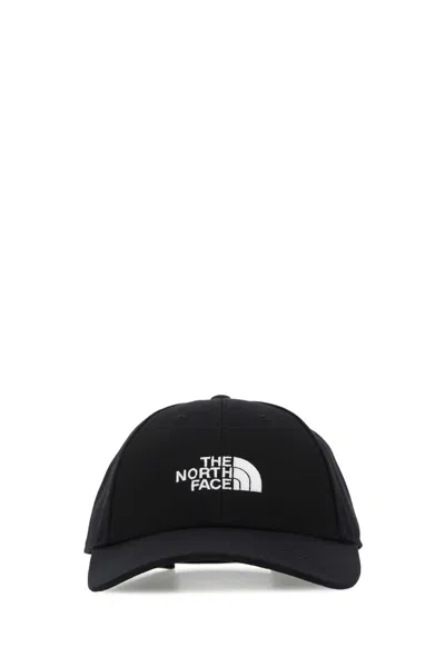 The North Face Logo Nylon Baseball Cap In Tnf Black Tnf White