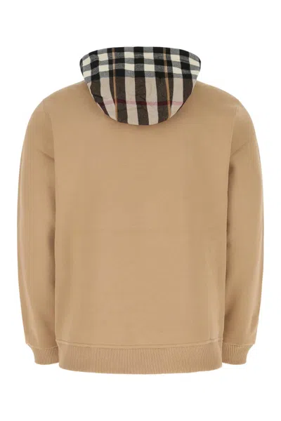 Burberry Beige Cotton Blend Sweatshirt In A1420