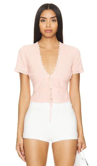 Free People X Revolve Riviera Top In Rose