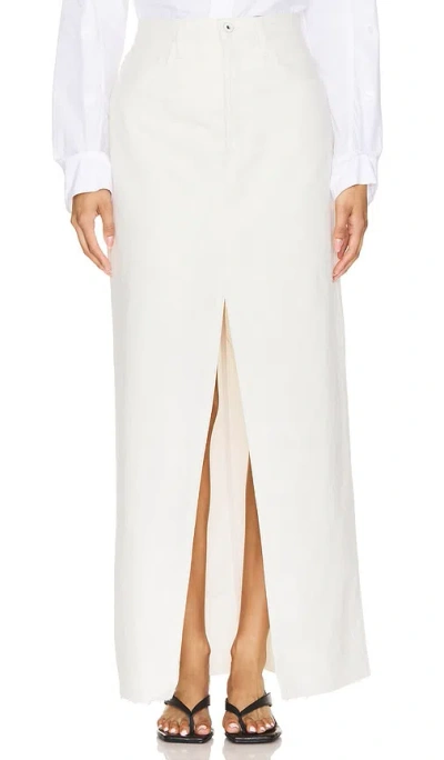 Favorite Daughter The Sadie High Rise Maxi Skirt In Ivory