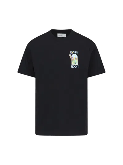 Casablanca T-shirts And Polos In Black