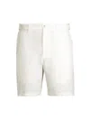Onia Straight-leg Linen Shorts In Stone