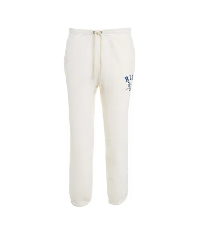 Polo Ralph Lauren Logo Printed Track Trousers In White